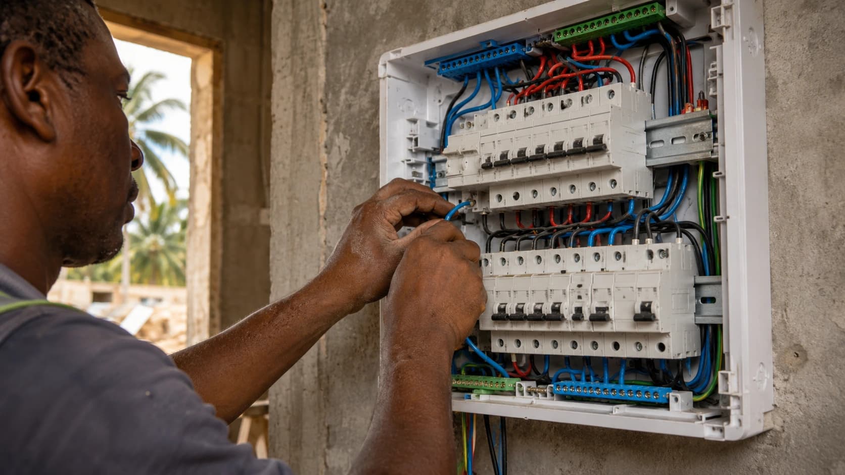 Électricité maison neuve - estimation aux Comores