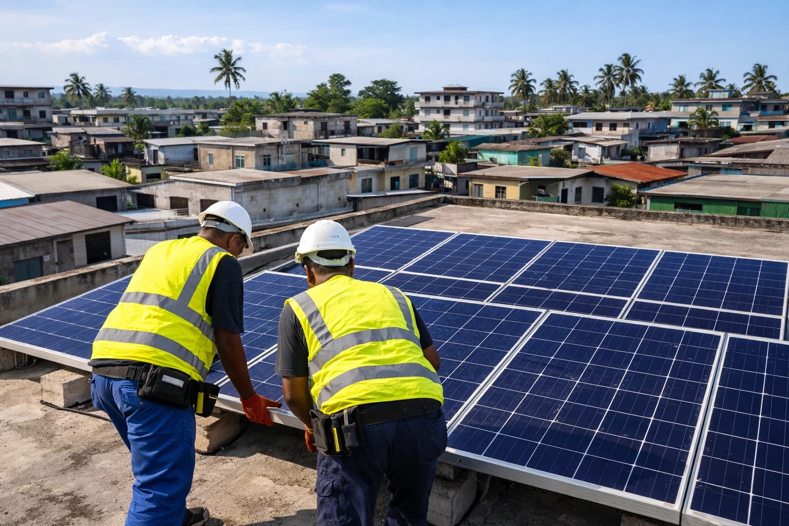 Panneaux solaires - estimation aux Comores